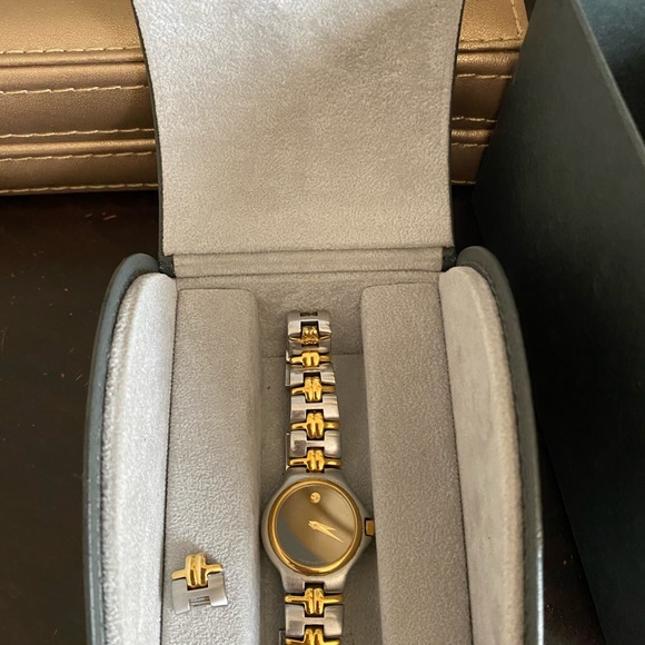 Movado Stainless and Gold Ladies Watch - Picture 7 of 7